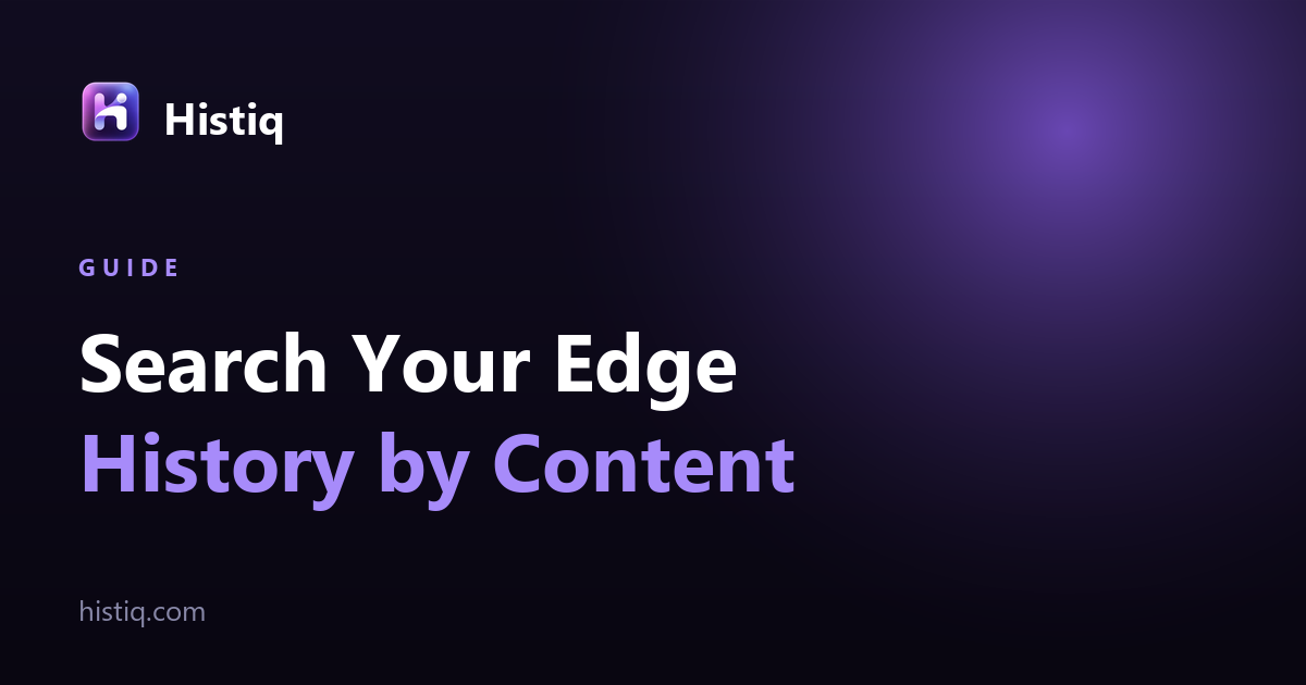 edge browser history search